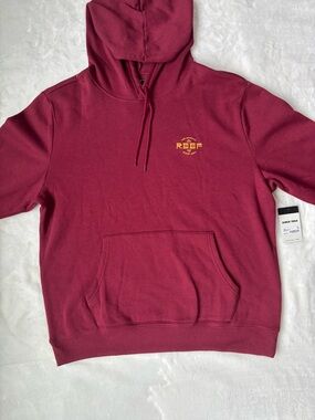 Reef Cordovan Pullover Hoodie with Small Yellow Logo